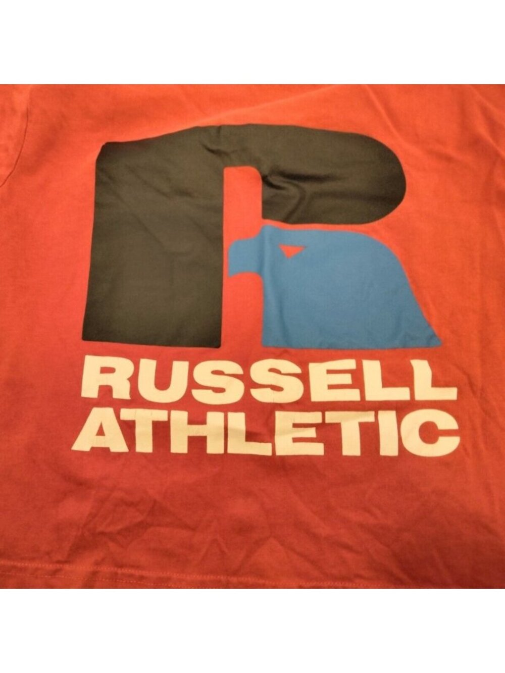 Russell Athletic Womens Crop Graphic T-Shirt Red XS Small - Picture 3 of 6